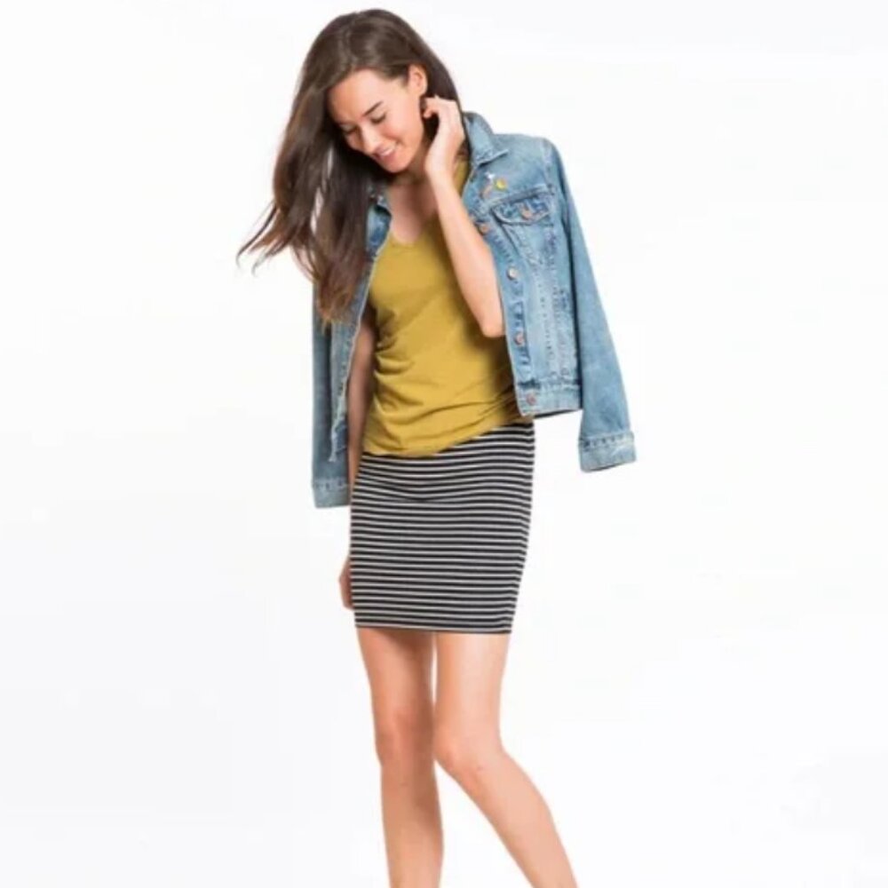 Marine Layer Striped Pencil Skirt - Never worn